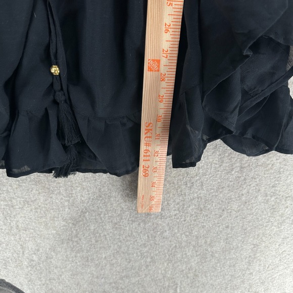 Club Z Collection Womens Swim Cover-Up Large Resort Vacation Black - Picture 4 of 5